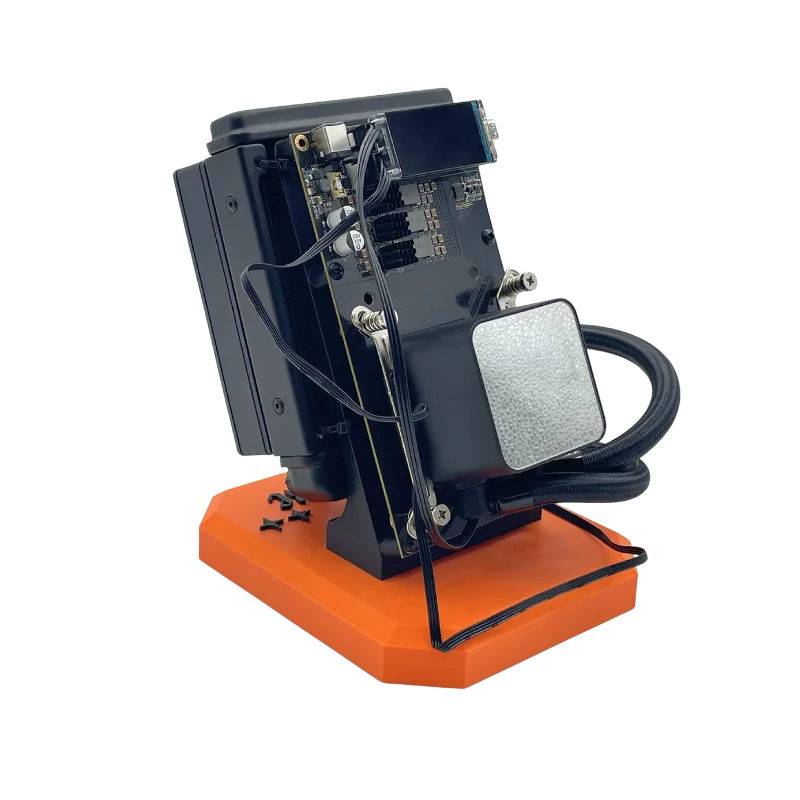 2025 New Arrival Bitaxe NerdQaxe++ Hydro Asic Miner 4.8T 78W Mining Powerful Bitcoin Solo BTC Miner With Power Supply Home Miner