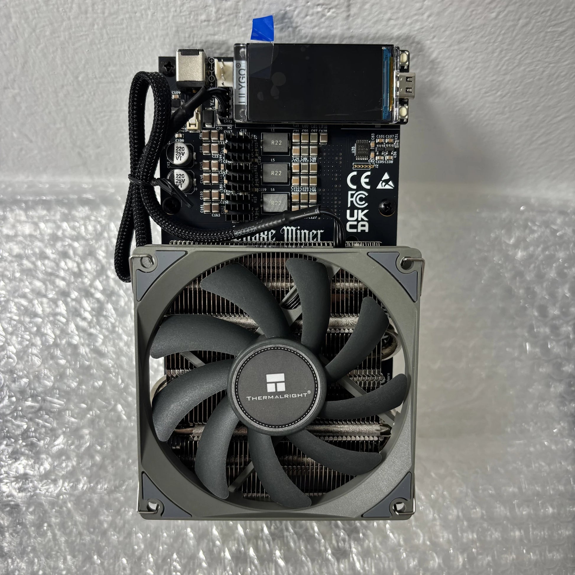 CE/FCC Certification Original Bitaxe NerdQaxe++ 4.8TH/s 68w Bitcoins Miner 4 PCS BM1370 Asic Chip Solo BTC miner With PSU