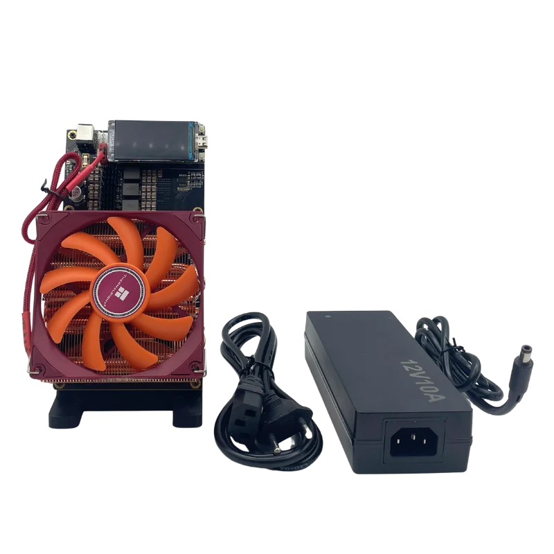 Bitaxe NerdQaxe++ BTC Solo Miner 4.8T-5TH/S 80W 4XBM1370 ASIC Chip Open Source Bitcoin Crypto Miner Silent Miner