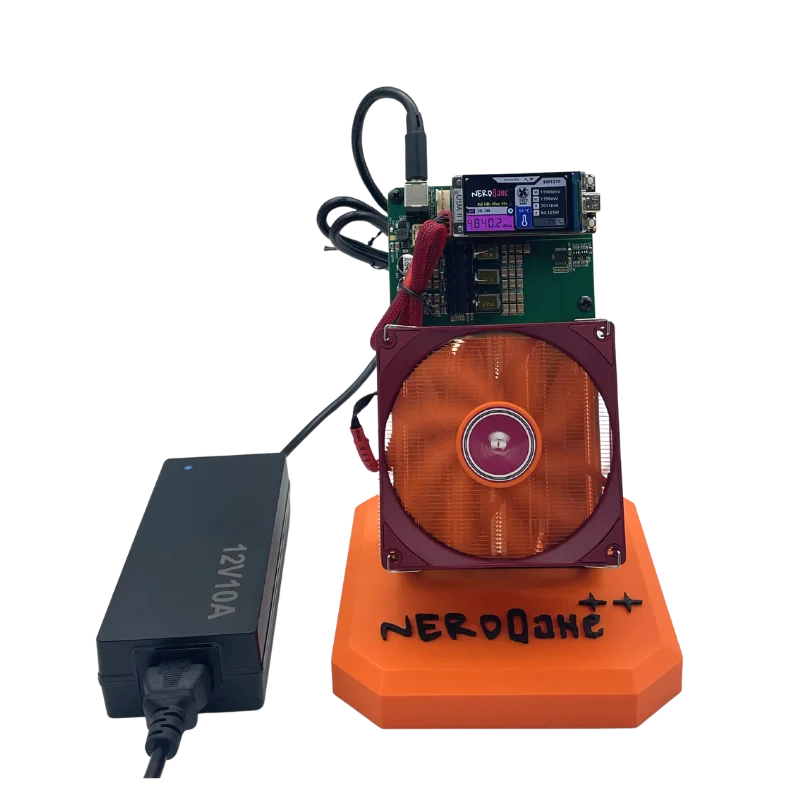 New Arraive Bitaxe NerdQaxe++ 4.8TH/s 68w Asic Bitcoins Miner BM1370 Chip Solo BTC 2.4G WiFi Open-Source BTC Mining Machine