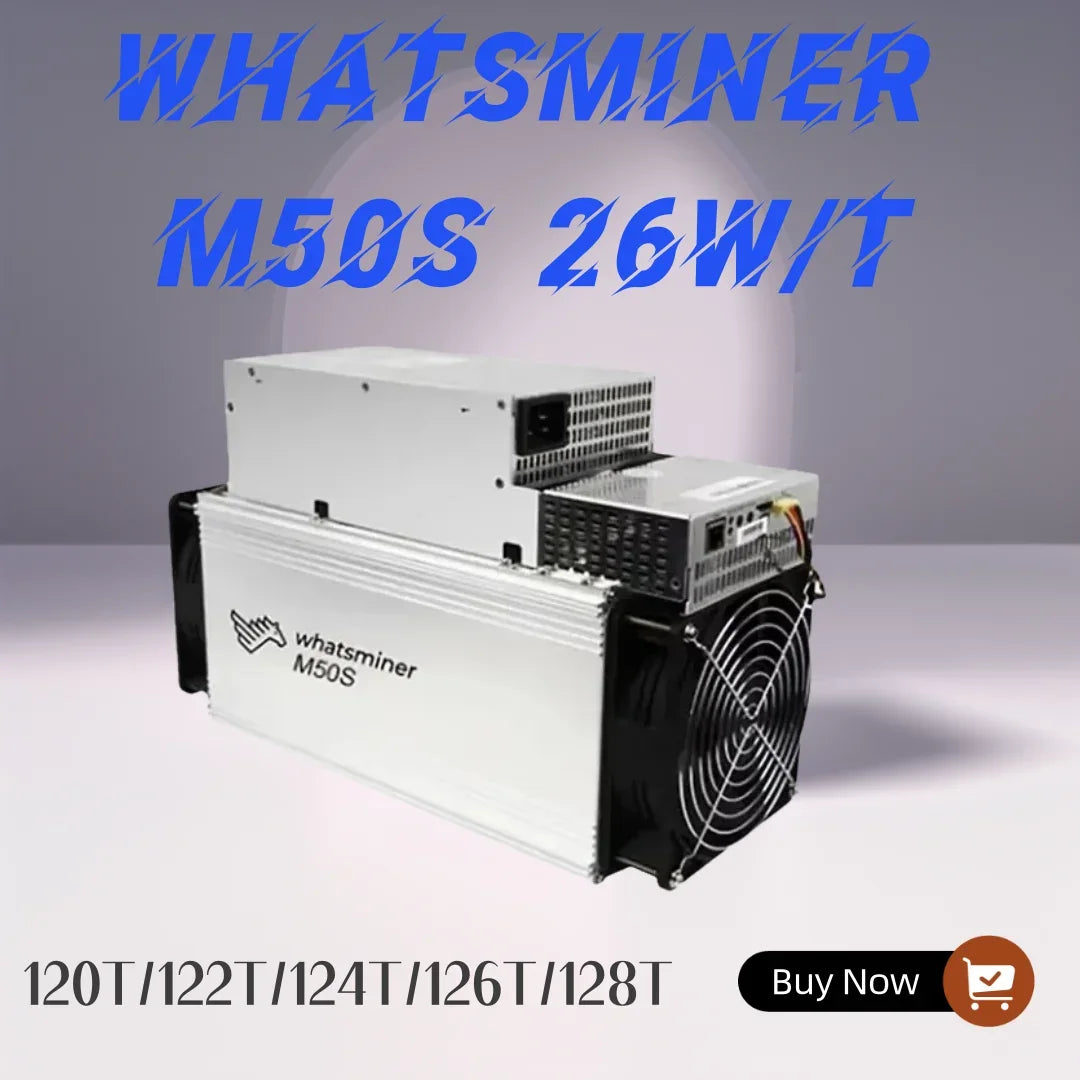 New MicroBT Whatsminer M50S 120T 122T 124T BTC Miner Whatsminer Bitcoin Miner Asic Crypto BTC Mining MicroBT M50S Than A1346 S19