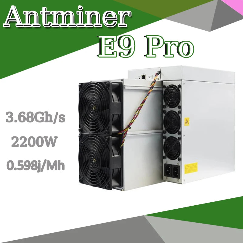 Antminer E9 Pro 3780M/3680M Asic Miner In Stock, E9Pro 3580M 2200W Cryptocurrency ETC Mining New Machine,DHL Shipping