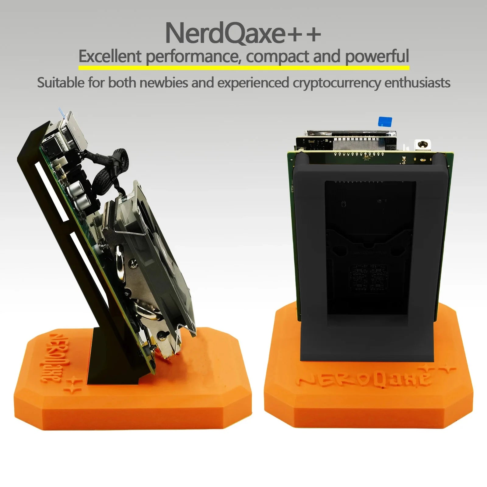 Free Shipping New NerdQaxe++ 4.8TH/s Bitcoin Miners BM1370 Asic Chip Solo BTC 68W 2.4G WiFi BTC Mining Machine