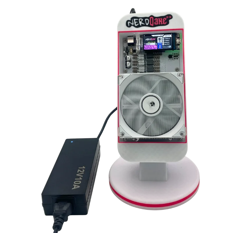 Bitaxe NerdQaxe++ BTC Solo Miner 4.8T-5TH/S 80W 4XBM1370 ASIC Chip Open Source Bitcoin Crypto Miner Silent Miner