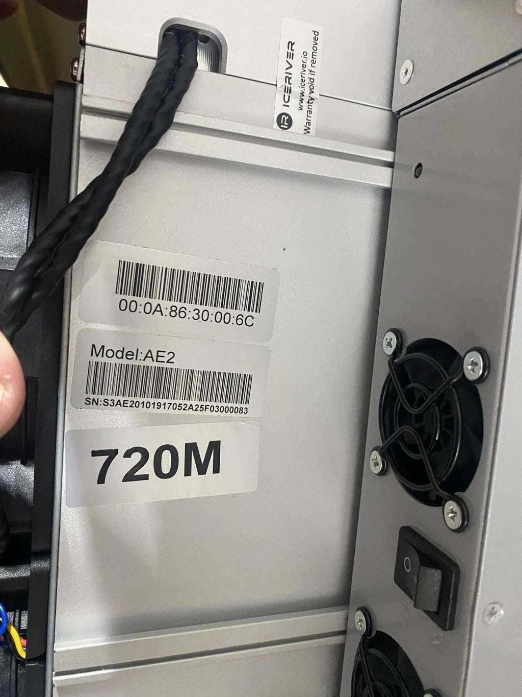 ICERIVER AE2 1300W ALEO Miner 720MH/S Crypto Machine 100-240V AC Asic Miner zkSNARK Algorithm