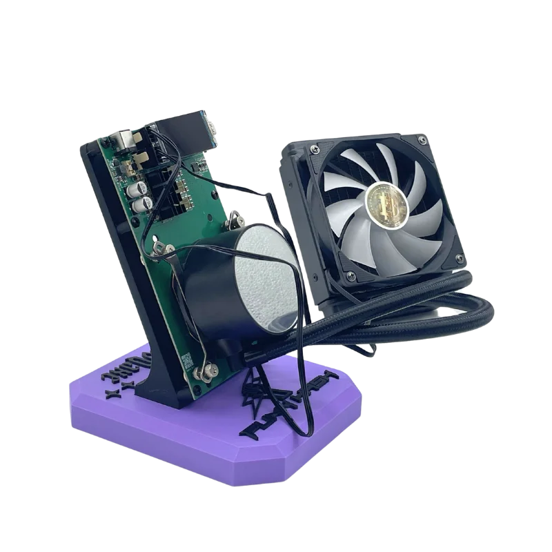 Bitaxe NerdQaxe++ Hydro Cooling ASIC Miner – 4.8TH/s NerdQAxe+ + Water Cooling With All kinds of Plug NerdQAxe