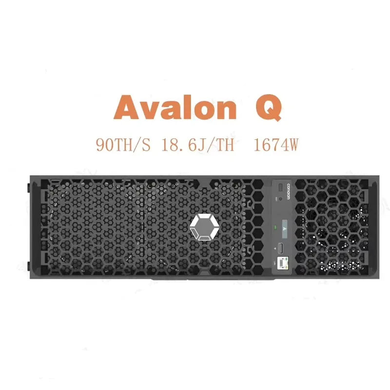 Canaan Avalon Q 90TH/S 1674W Bitcoin 18.6 J/TH Home Quite Miner De Avalon Q Bitcoin Miner Avalon Q Crypto Miner