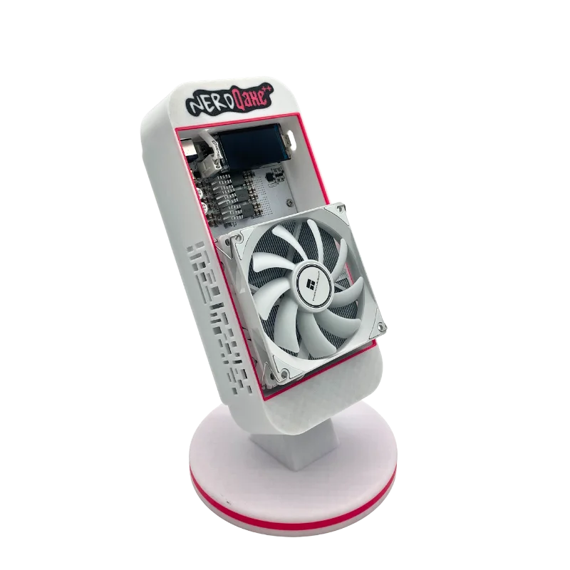 Bitaxe NerdQaxe++ BTC Solo Miner 4.8T-5TH/S 80W 4XBM1370 ASIC Chip Open Source Bitcoin Crypto Miner Silent Miner