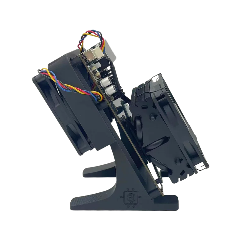 2025 New Bitaxe NerdQaxe++ BTC Solo Miner 4.8T-5TH/S 80W 4XBM1370 ASIC Chip Open Source Bitcoin Crypto Miner Silent Miner