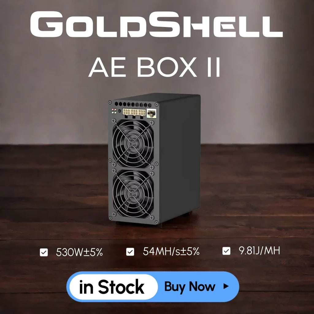 Goldshell AE BOX II 54MH/s 530W,AE BOX PRO 44MH/s 460W,AE BOX 37MH/s 360W Goldshell AE BOX2 BOX 2