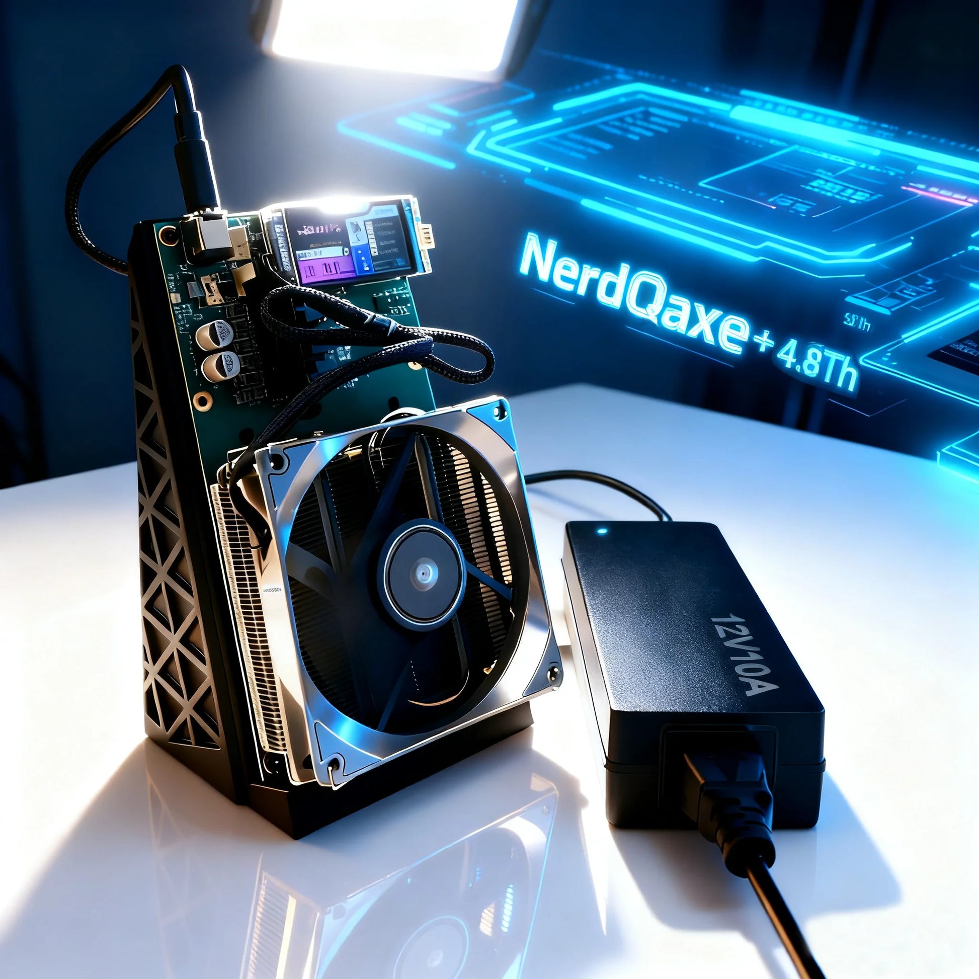 Nerdqaxe++ Bitcoin Miner 4.8 TH/s 4X BM1370 Chip (Same with Antminer S21 Pro) Open Source Bitcoin Minning Machine