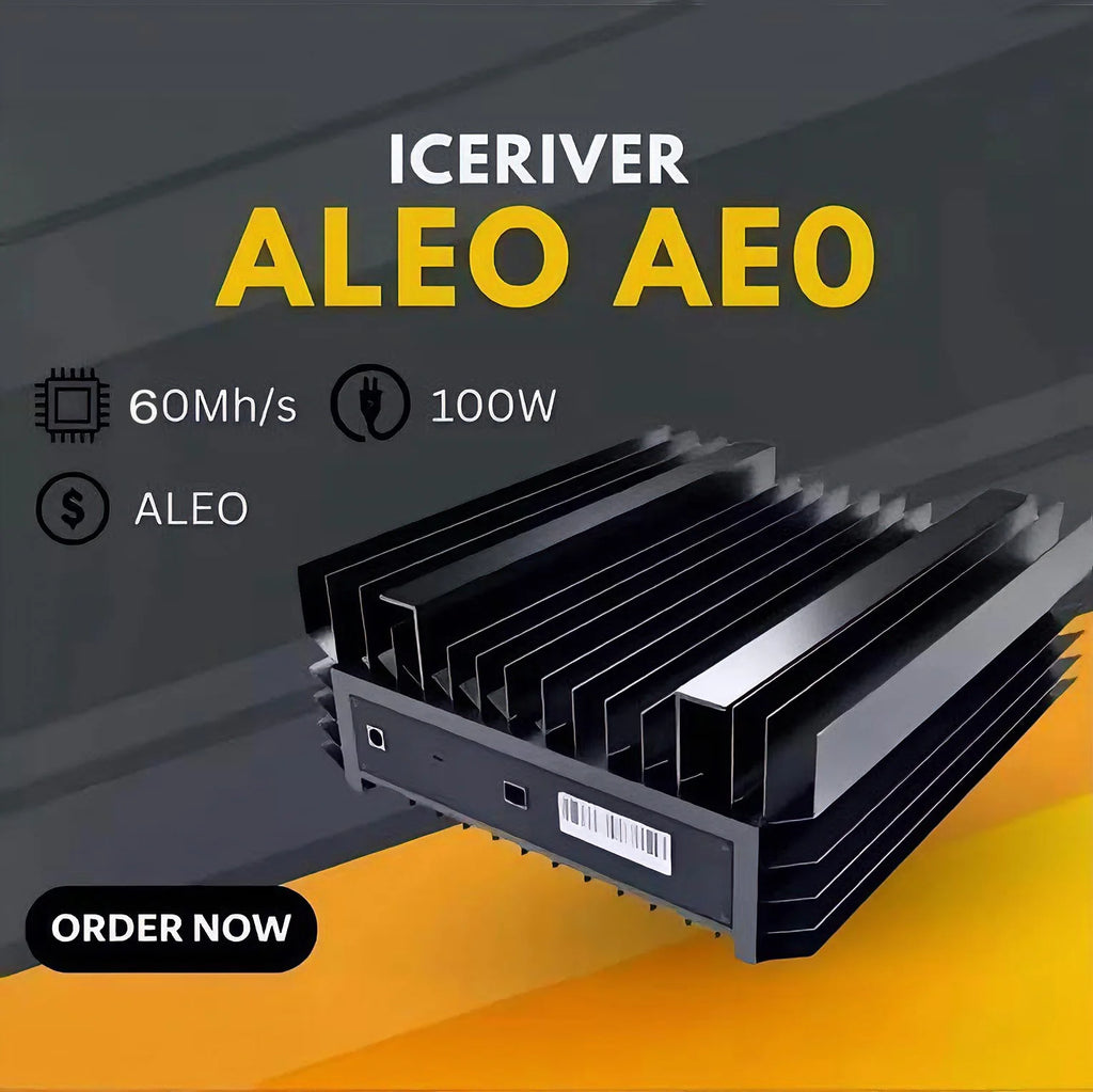 ICERIVER AE0 60MH/s 100W ALEO Mining Machine Asic Crypto Miner Quiet Home Use ALE0 Mining MachineHome Use ALO Mining Machine