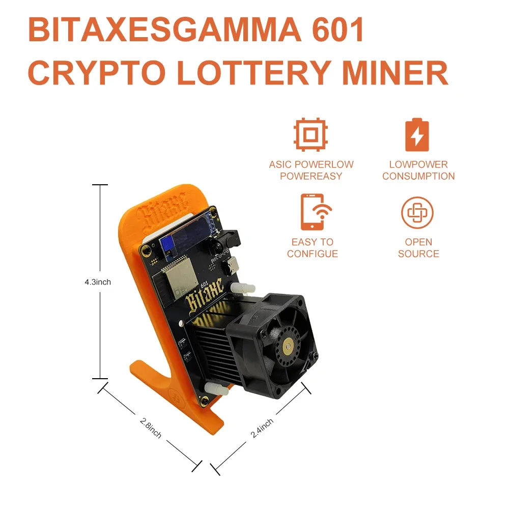 New 2025 Bitcoin Miners Bitaxe 601 Gamma 1.2TH/s Low Noise ASIC Miner Home Mining BTC Miners Cryptos Miner Mining Device