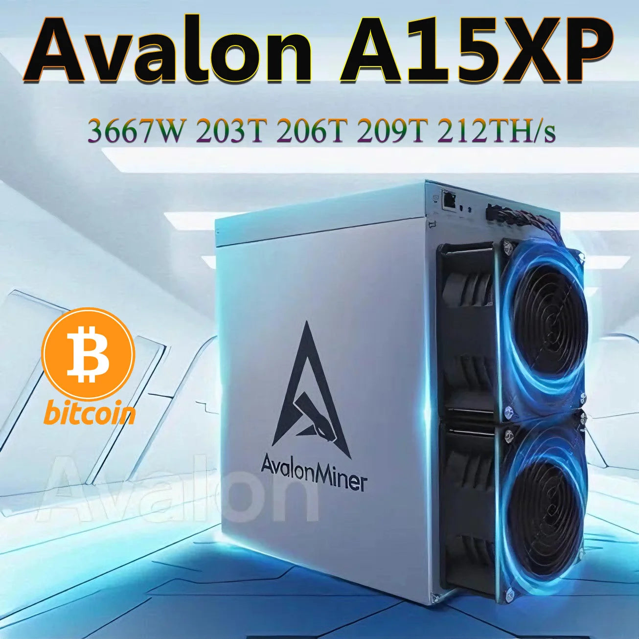 New BTC Miner Avalon A15XP 203T 206T 209T 212TH/s Bitcoin Miner SHA256 Avalon Miner A15XP Crypto ASIC Bitcoin Mining Than A1566