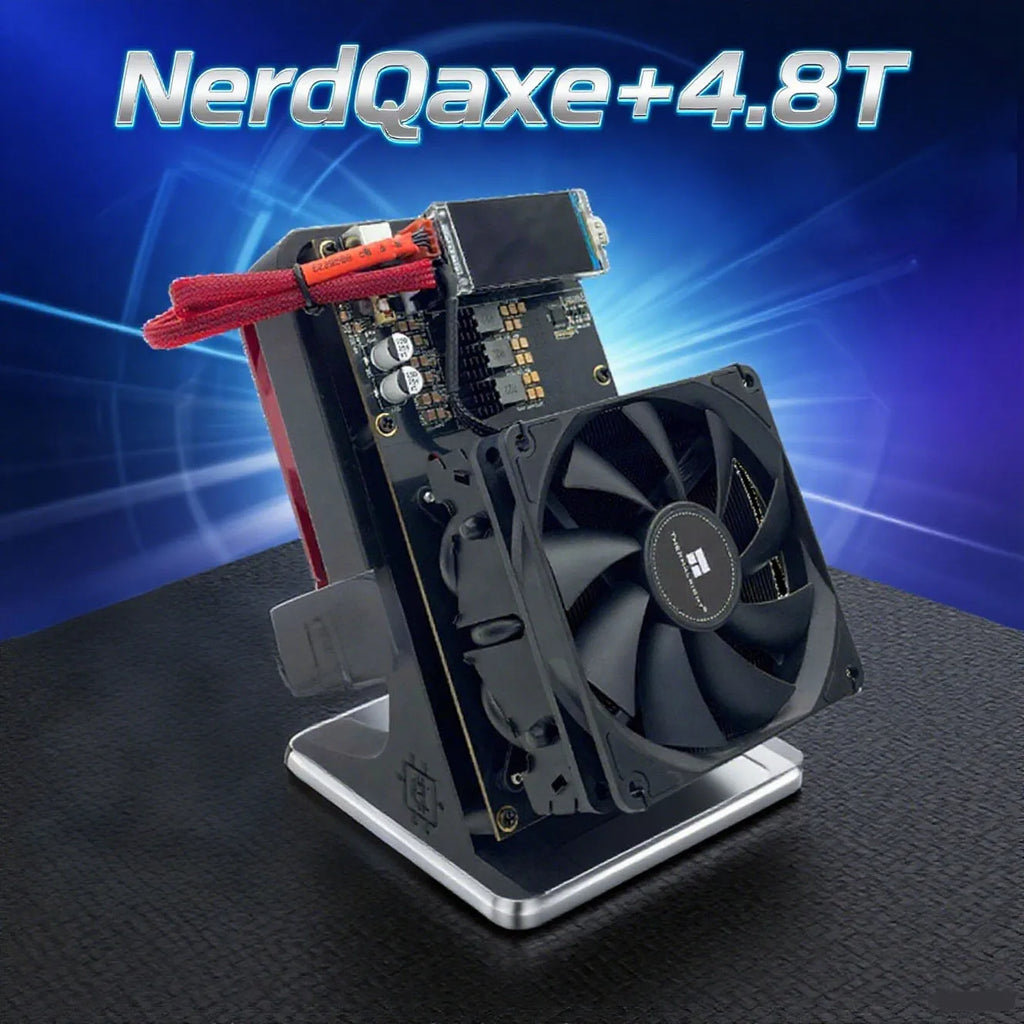 New Arraive Bitaxe NerdQaxe++ BTC Solo Miner 4.8T-5TH/S 80W 4XBM1370 ASIC Chip Open Source Bitcoin Crypto Miner Silent Miner