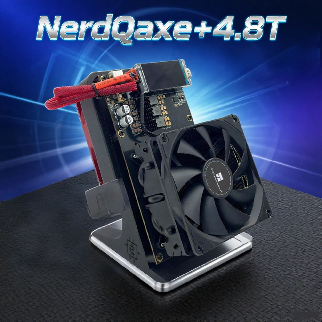 New Arraive Bitaxe NerdQaxe++ BTC Solo Miner 4.8T-5TH/S 80W 4XBM1370 ASIC Chip Open Source Bitcoin Crypto Miner Silent Miner