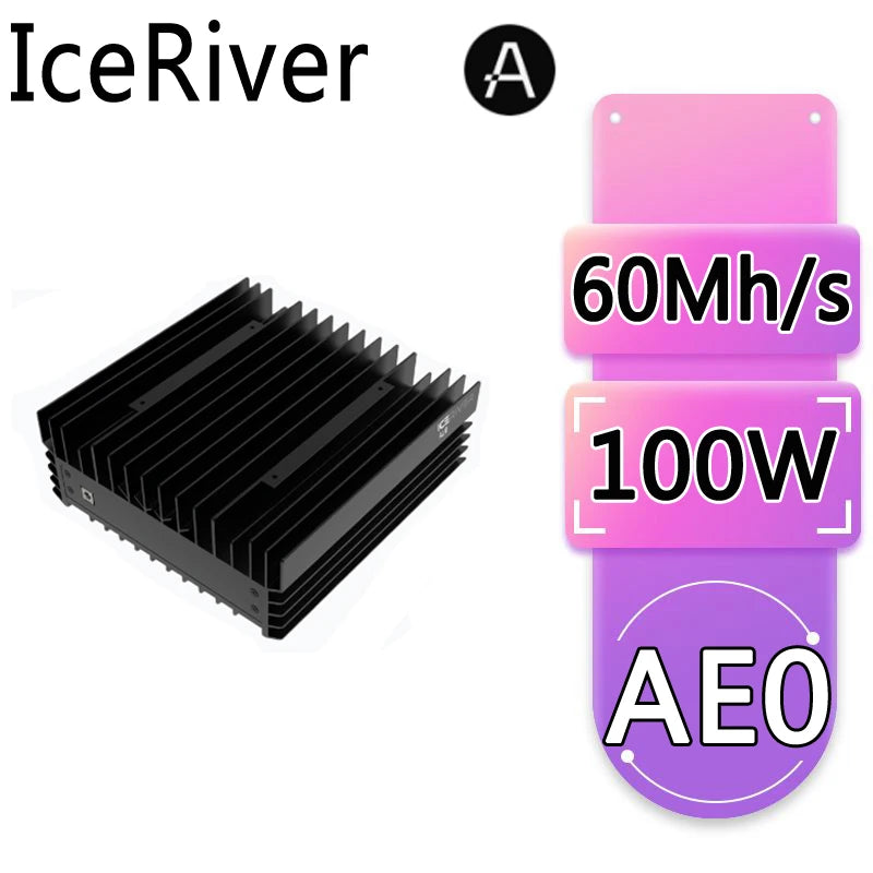 New IceRiver ALEO AE0 is an ASIC miner designed for zkSNARK algorithm, specifically targeting ALEO