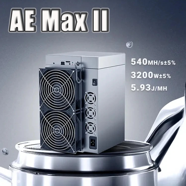 Goldshell AE Max II Miner 540Mh/s 3200W for Aleo zkSNARK Algorithm High Efficiency Crypto Miner Low Power Consumption