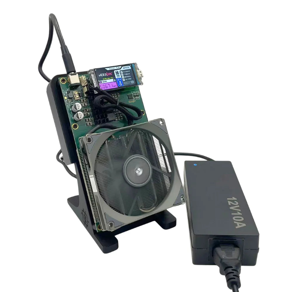 Upgraded version with 2 Fans,Bitaxe NerdQaxe++ 4.8TH/s 80W ASIC Miner BTC Miner Open-Source Home Bitcoin Miner