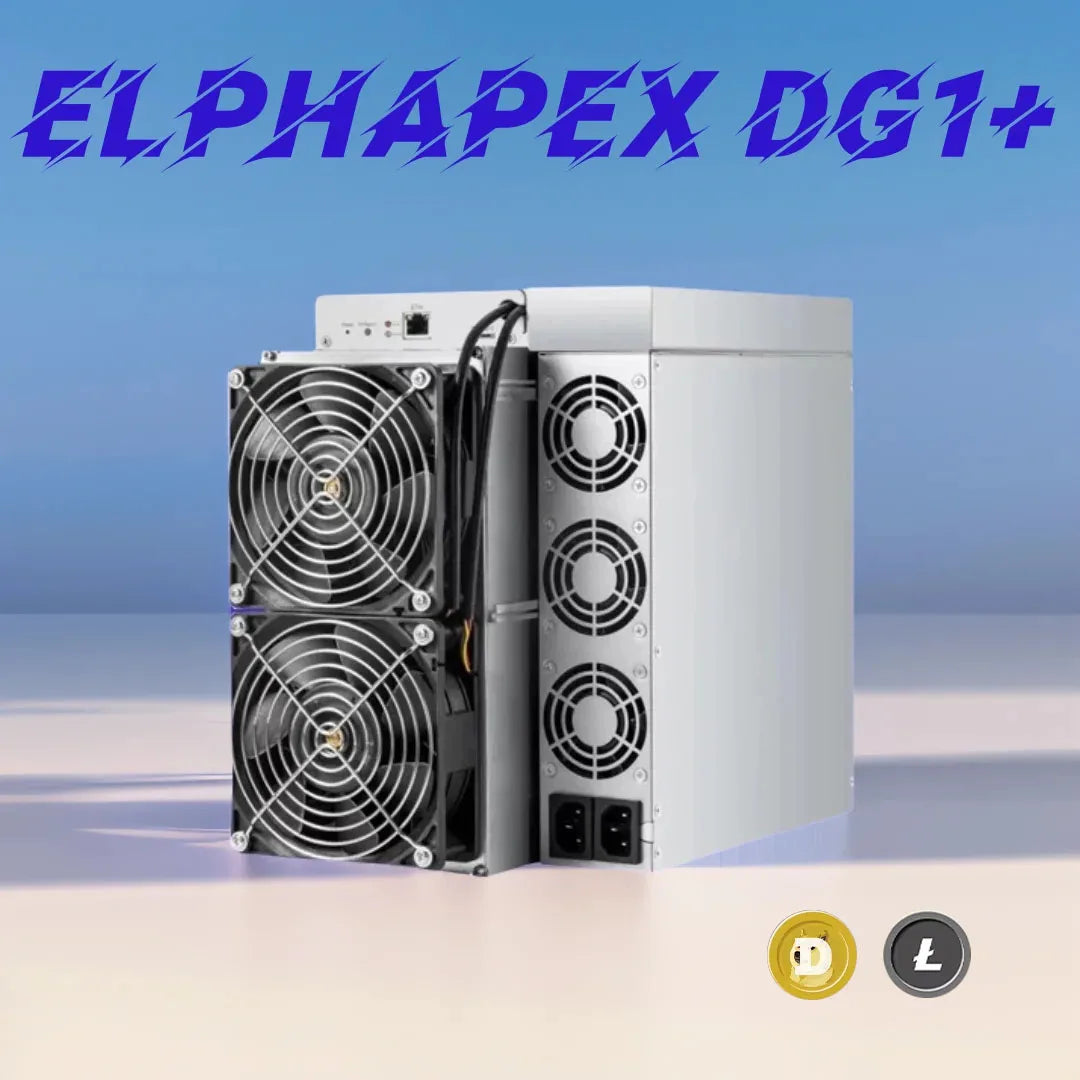 New ElphaPex DG1+ Plus 14.4Gh 3950w Dogecoin Miners Doge LTC Crypto Mining DG1 Plus Crypto Asic Miner Mining Machine with PSU