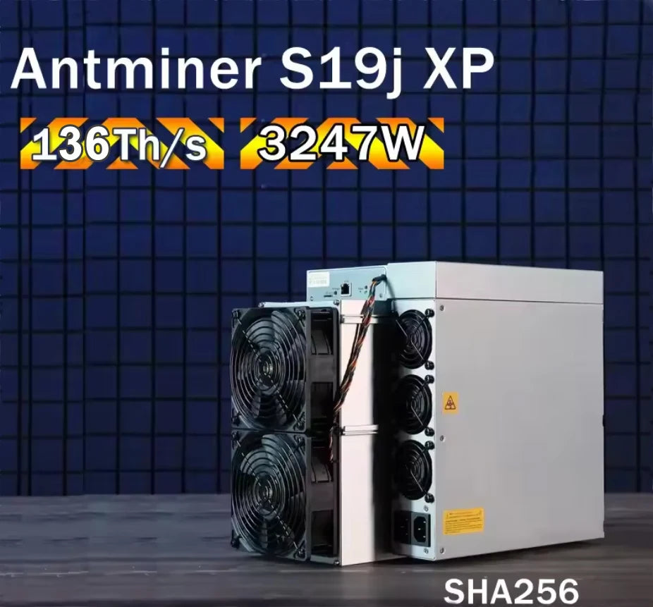 BTC Miners Bitmain Antminer S19j XP 136TH/s 3247W Asic Miner BTC Crypto Miner Antminer S19Jxp Bitcoin Miners Machine Antminer