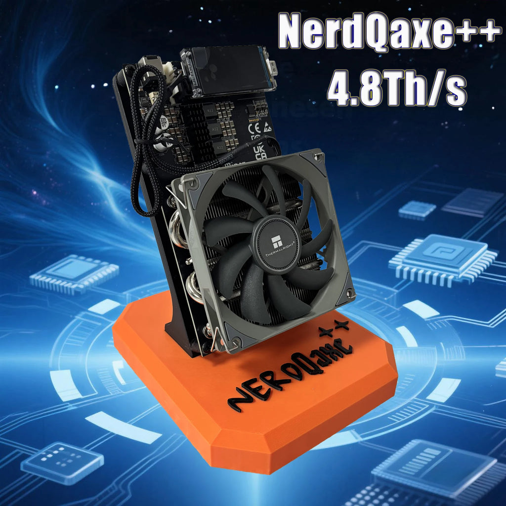 CE/FCC Certification 100% Original NerdQaxe++ 65W 4.8Th/s BM1370 Asic Chip Sha256d BTC BCH DGB Bitcoin Crypto Miner