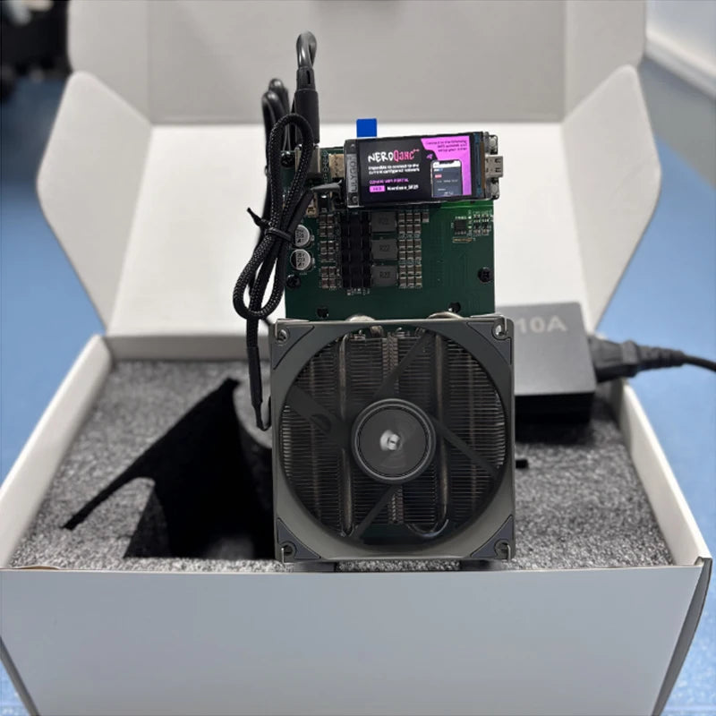 New Bitaxe NerdQaxe++ 4.8TH/s BM1370 Asic Chip 80W Big Screen Bitcoins Miner In stock