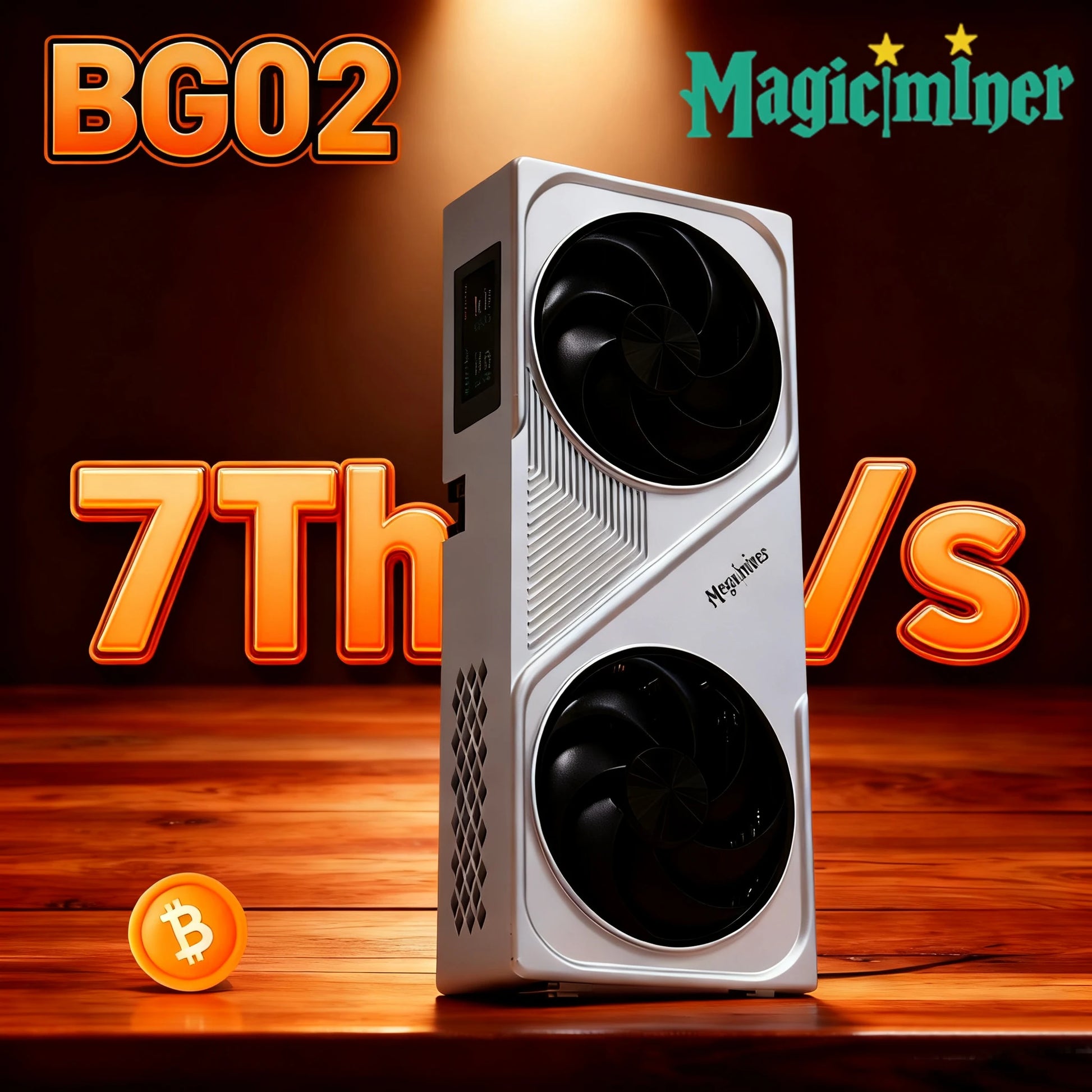 Magic Miner BG02 7TH/s 150w ASIC Bitcoin Miner Dual Mode Networking (WiFi+RJ45) Crypto Miner for Home Use BTC Mining Machine