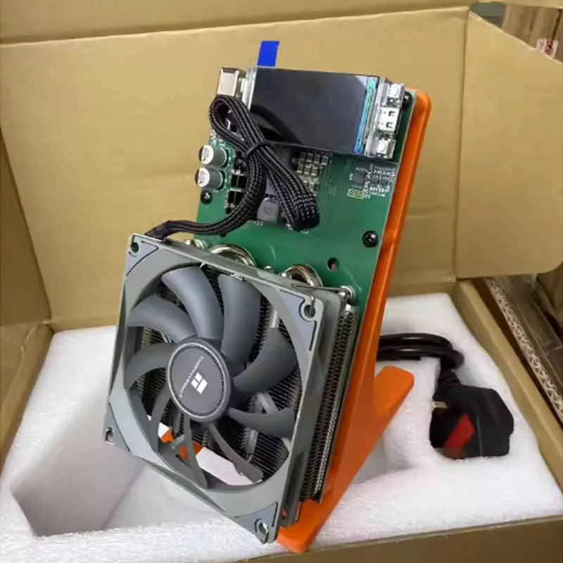 New Arraive NerdQaxe++4.8TH/s Bitcoins Miner 4Pieces BM1370 Asic Chip Solo BTC 80W 2.4G WiFi Open-Source Mining Machine With PSU