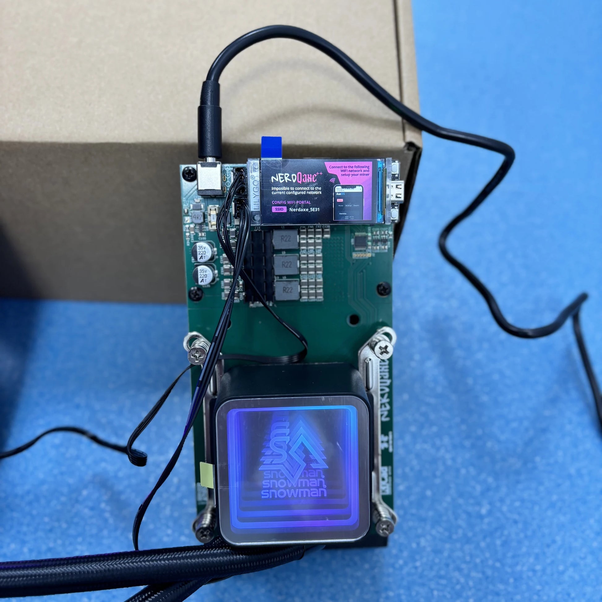 Hydro Cooling Bitaxe NerdQaxe++ ASIC Miner 4.8TH/s NerdQAxe+ + BTC Solo Miner With All kinds of Plug Water Cooling NerdQAxe