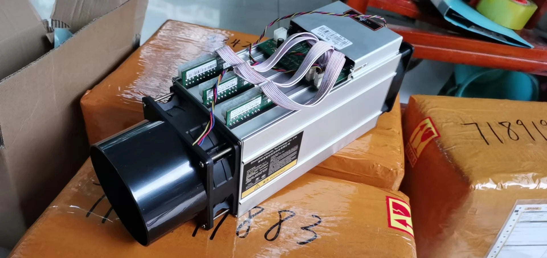 2 unit AntMiner Fan Duct Cooling Shroud to 4 Inch Vent D3 S9 S19 S17 L3+ any 120mm fan