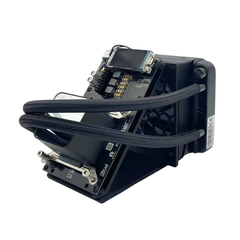 The Newest Triangular Bracket Hydro Cooling Bitaxe NerdQaxe++ ASIC Miner 4.8TH/s BTC Solo Miner  Water Cooling NerdQAxe