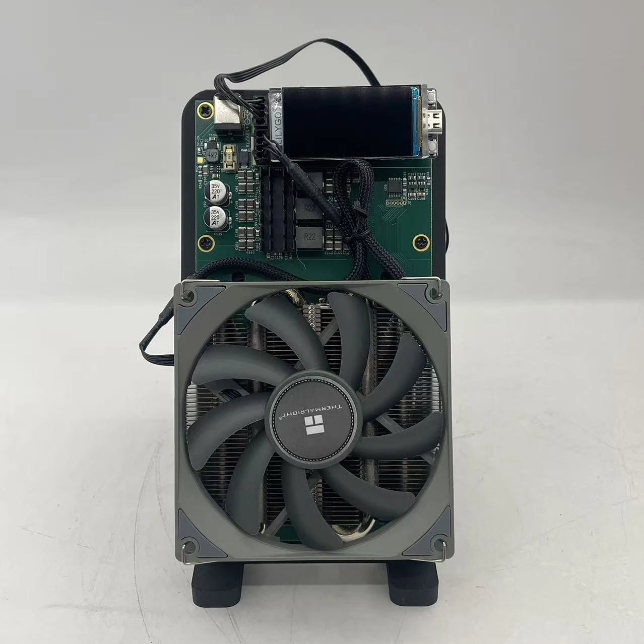 Latest design, Dual-fan cooling,Bitaxe NerdQaxe++ Hydro 4.8TH/s 78W Liquid-Cooled Bitcoin Miner Crypto Machine for Mining