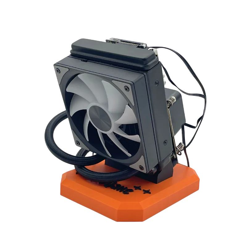 2025 New Arrival Bitaxe NerdQaxe++ Hydro Asic Miner 4.8T 78W Mining Powerful Bitcoin Solo BTC Miner With Power Supply Home Miner