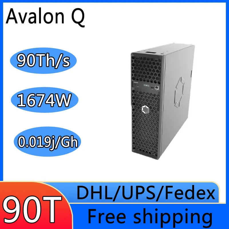 Canaan Avalon Q 90TH/S 1674W Bitcoin 18.6 J/TH Home Quite Miner De Avalon Q Bitcoin Miner Avalon Q Crypto Miner