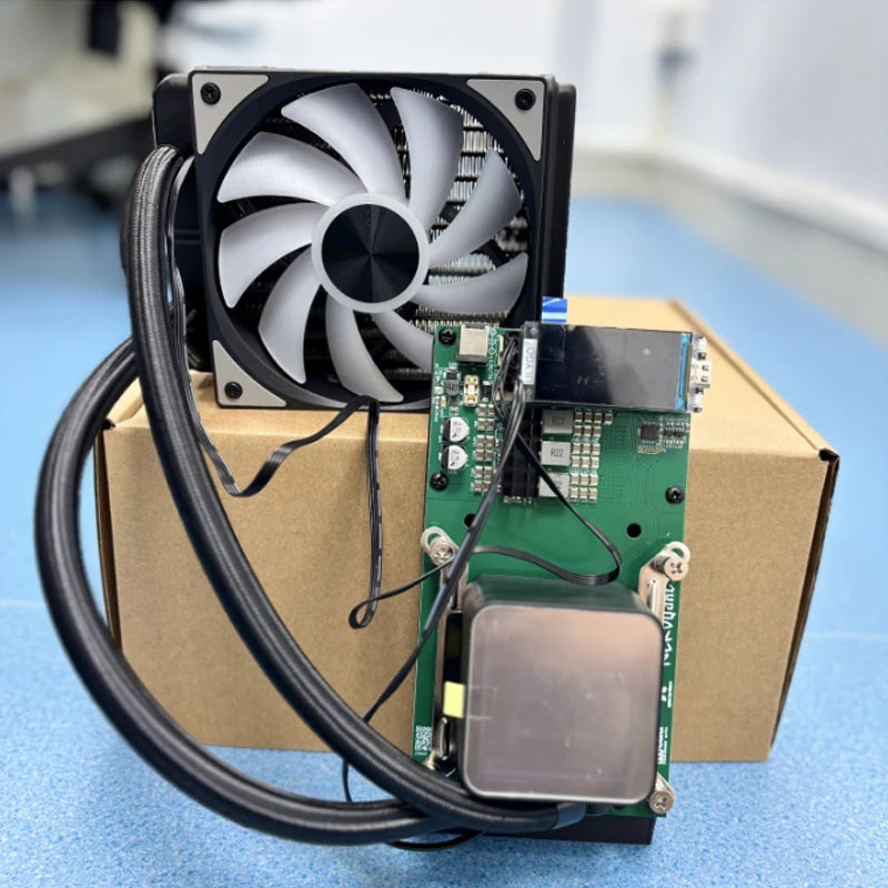 NerdQaxe++ 4.8T ASIC Miner – 4.8TH/s Hashrate, Efficient Cooling, Compact Design Ideal for BTC Solo Mining, Plug-and-Play Ready