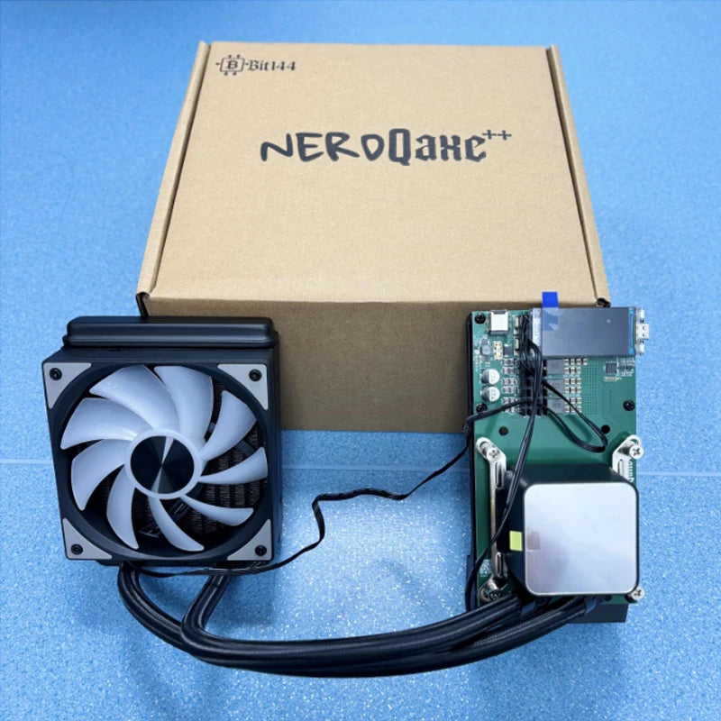 NerdQaxe++ 4.8T ASIC Miner – 4.8TH/s Hashrate, Efficient Cooling, Compact Design Ideal for BTC Solo Mining, Plug-and-Play Ready