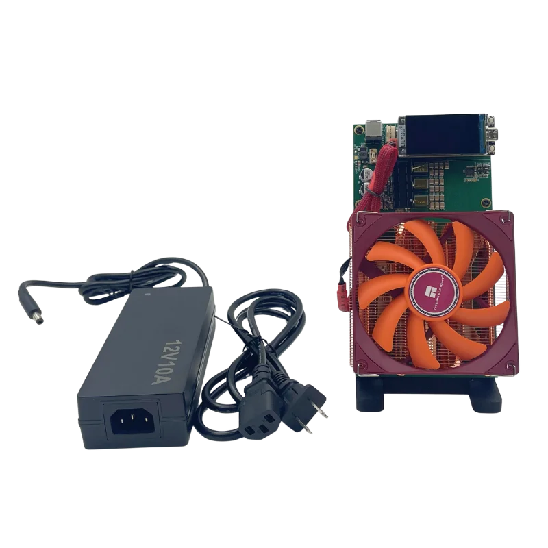 Bitaxe NerdQaxe++ BTC Solo Miner 4.8T-5TH/S 80W 4XBM1370 ASIC Chip Open Source Bitcoin Crypto Miner Silent Miner