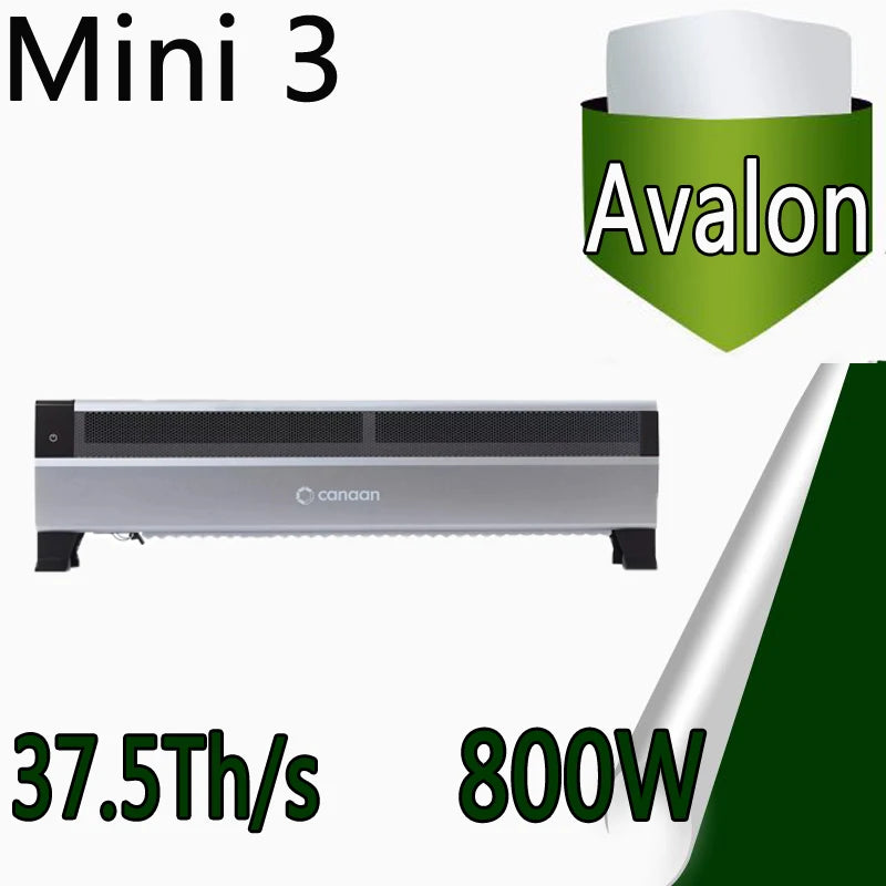 New Arrive Canaan Avalon Mini 3 37.5Th/s 800W BTC Miner Household Baseboard Heater Avalon Mini 3 Bitcoin Miner Shipping on Feb