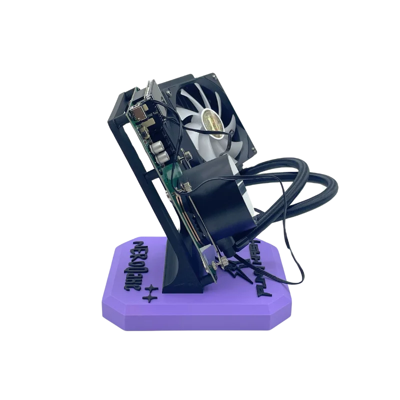 Bitaxe NerdQaxe++ Hydro Cooling ASIC Miner – 4.8TH/s NerdQAxe+ + Water Cooling With All kinds of Plug NerdQAxe