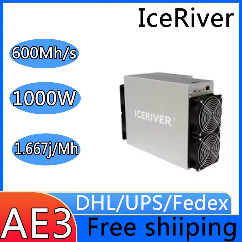 New ICERIVER AE3 600MH/S 1000W Mining ALEO Coin Asic Miner Aleo AE3 zkSNARK Mining Machine