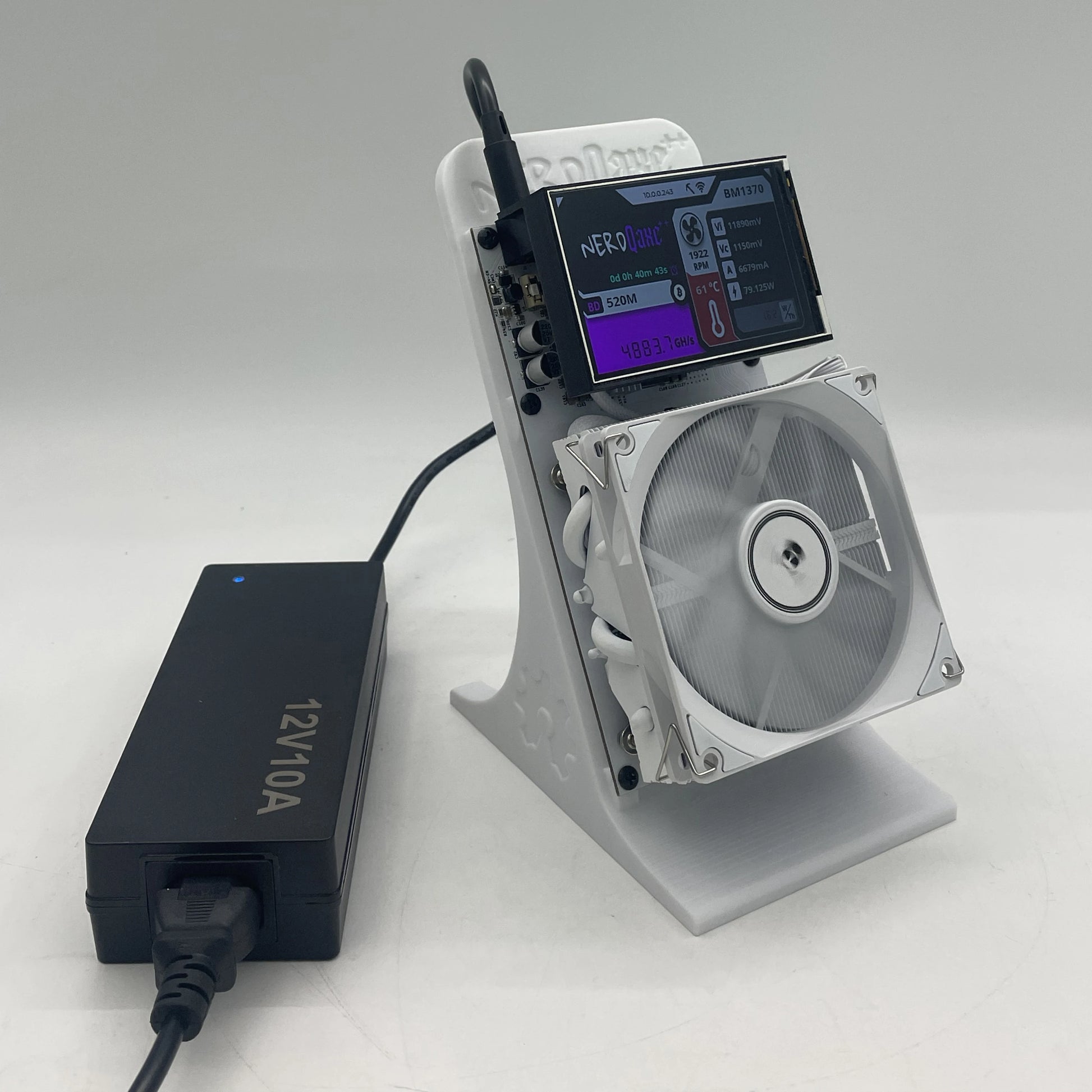 Original Brand New Bitaxe NerdQaxe++ 4.8Th/s A Larger Screen Bitcoin Miner Low Power Consumption Silent Home Solo BTC Miner