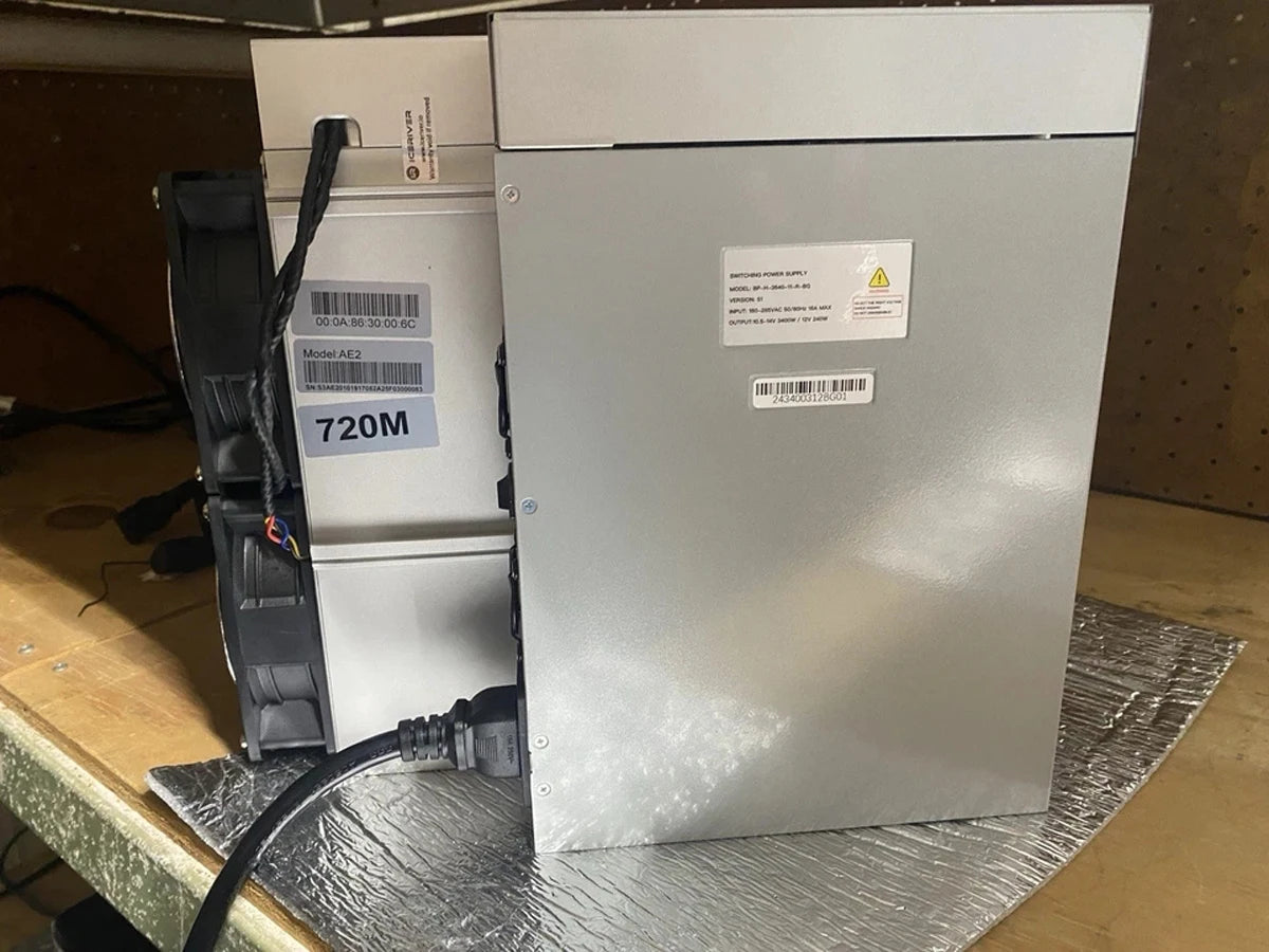 ICERIVER AE2 1300W ALEO Miner 720MH/S Crypto Machine 100-240V AC Asic Miner zkSNARK Algorithm