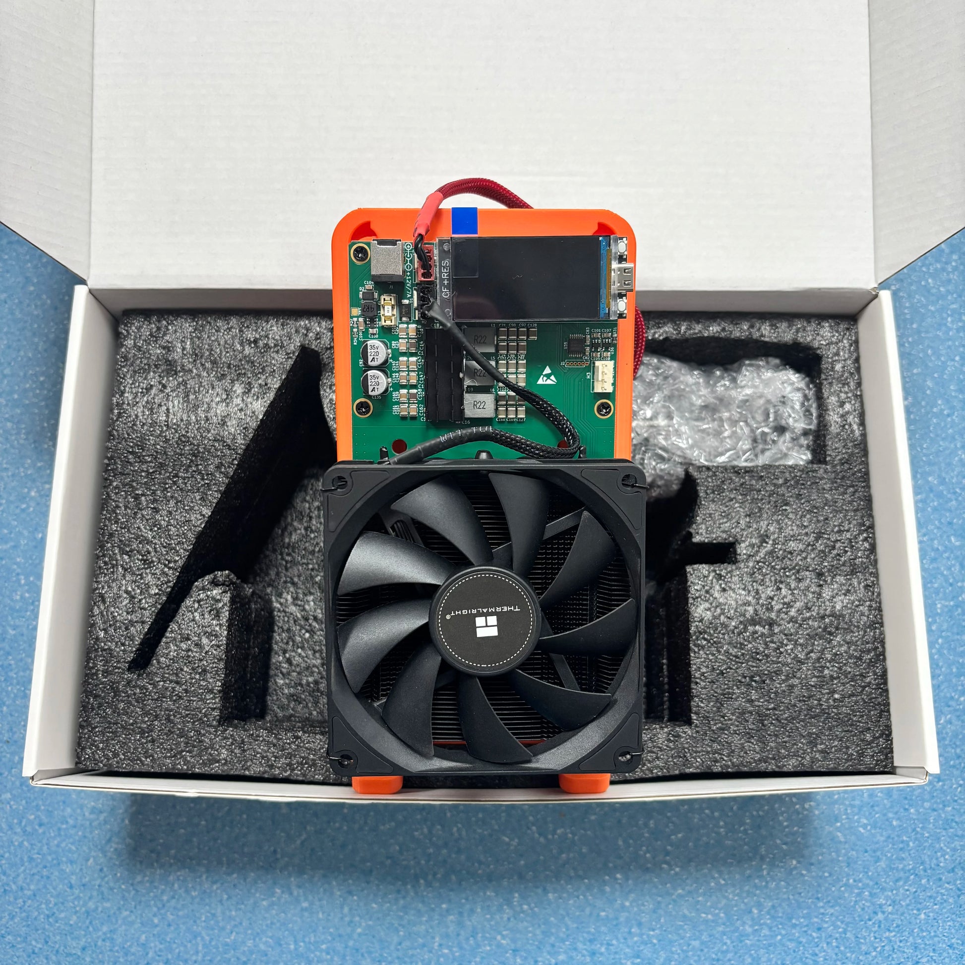 NERDQAXE++ AXP90-X53 4.8TH/s Full Copper Cooler NerdQaxe++ Dual Fans ASIC Miner BTC Miner Home Bitcoin Miner