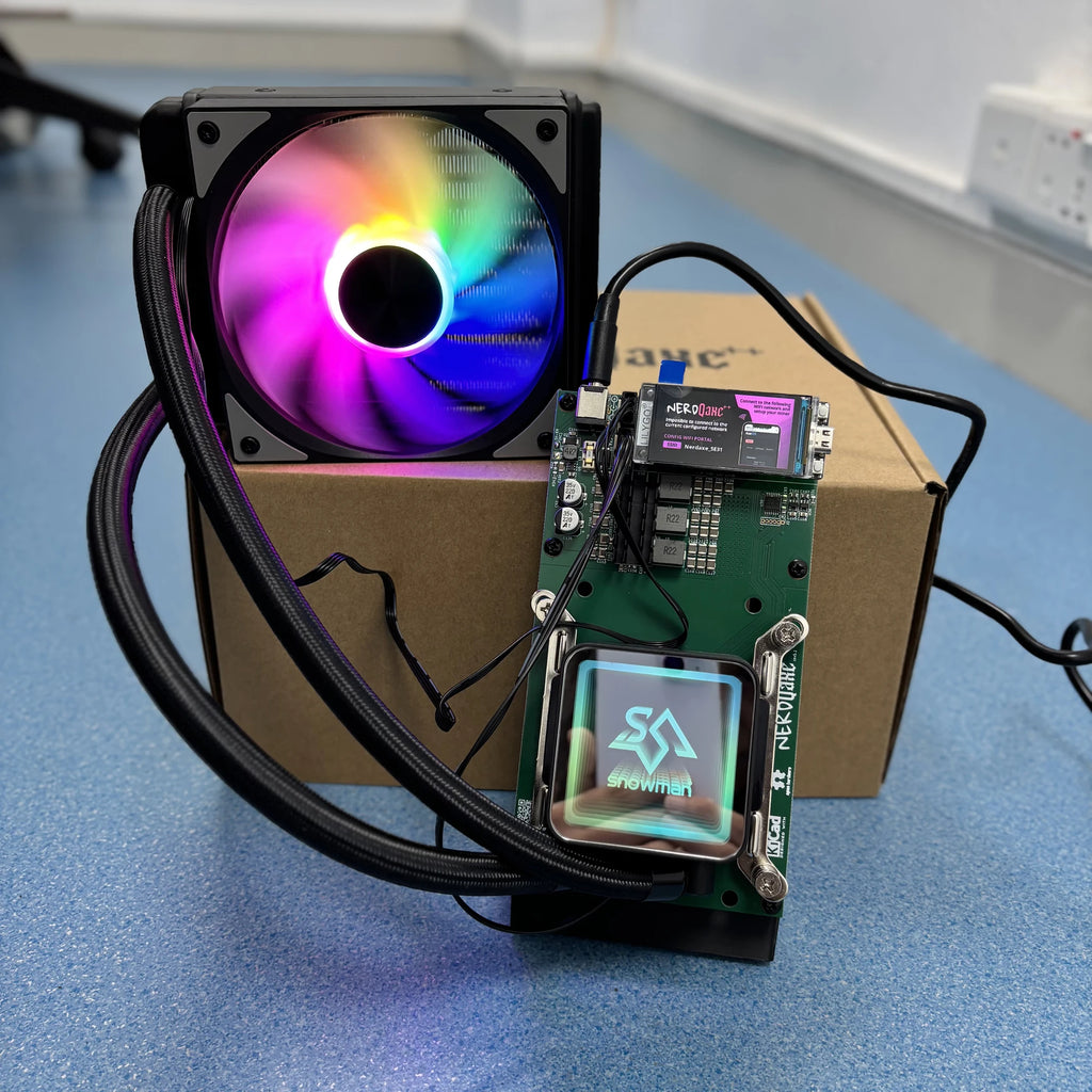 Hydro Cooling Bitaxe NerdQaxe++ ASIC Miner 4.8TH/s NerdQAxe+ + BTC Solo Miner With All kinds of Plug Water Cooling NerdQAxe