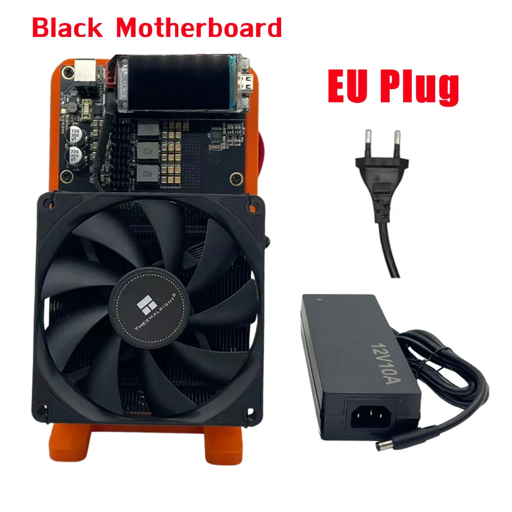 2 Fans Bitaxe NerdQaxe++ Hydro 4.8T Liquid-Cooled Bitcoin Miner with 4*BM1370 ASIC Chips 2.4G WiFi Crypto Machine for Mining