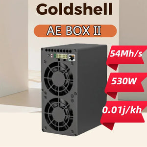 New Goldshell AE-BOX II 54Mh/s 530W Aleo Coin Miner Algorithm zkSNARK Home Mining Silent AE BOX 2 ALEO Asic Miner Free shipping