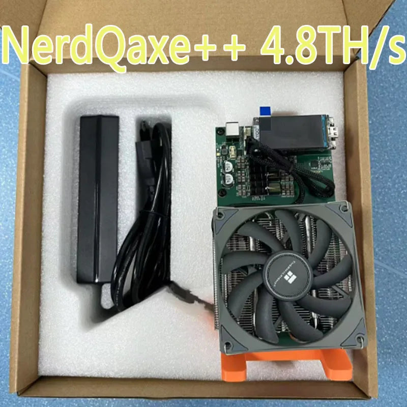 Bitaxe NerdQaxe++ 4.8TH/s Bitcoins Miner 4 Pieces BM1370 Asic Chip Solo BTC 68W 2.4G WiFi Open-Source Mining Machine Home Use
