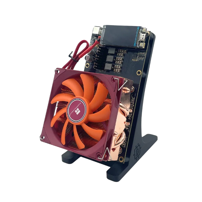 Bitaxe NerdQaxe++ BTC Solo Miner 4.8T-5TH/S 80W 4XBM1370 ASIC Chip Open Source Bitcoin Crypto Miner Silent Miner