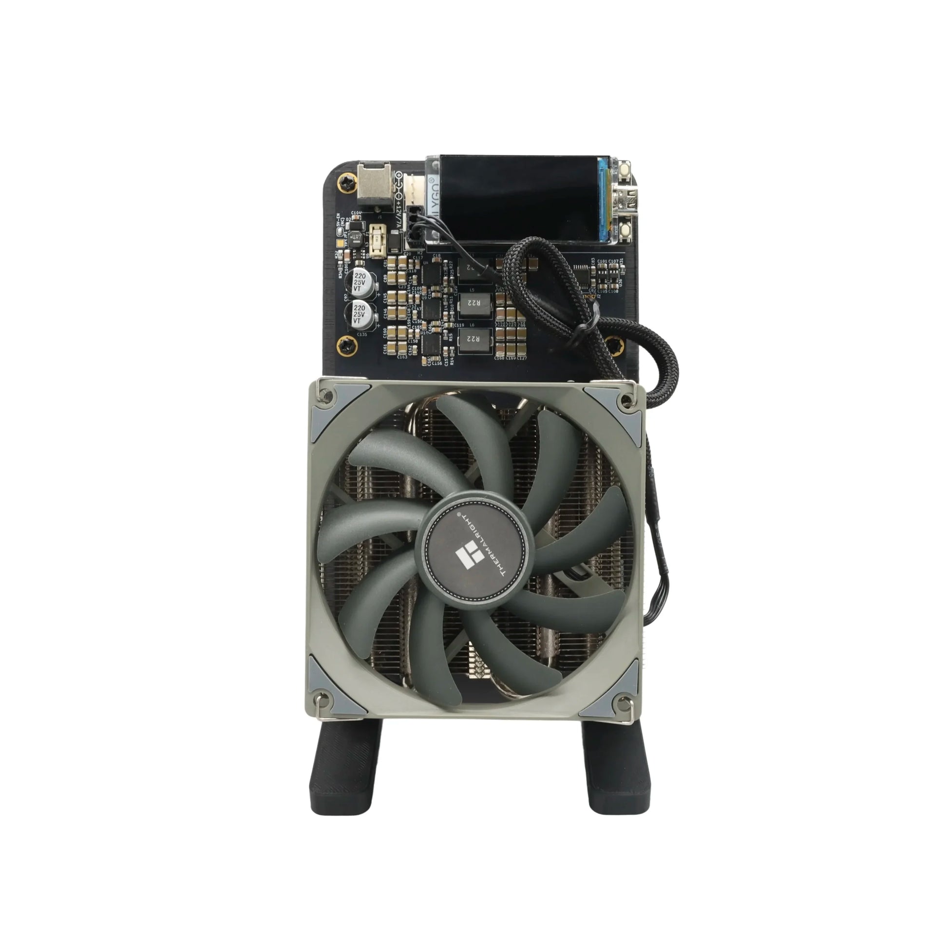 Bitaxe NerdQaxe++ 4.8TH/s 68w Bitcoins Miner 4 PCS BM1370 Asic Chip Solo BTC miner With 120W Power Supply